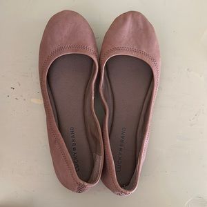 Lucky Brand Brown Suede Flats